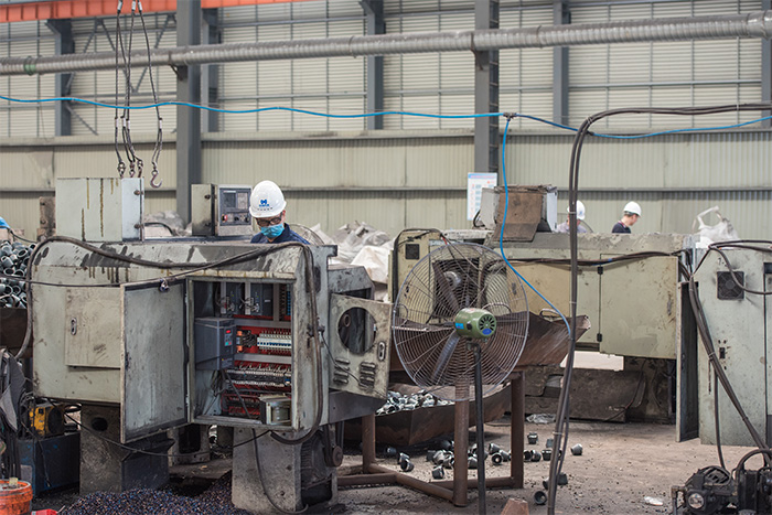 阳泉网架配件-锥头加工车间